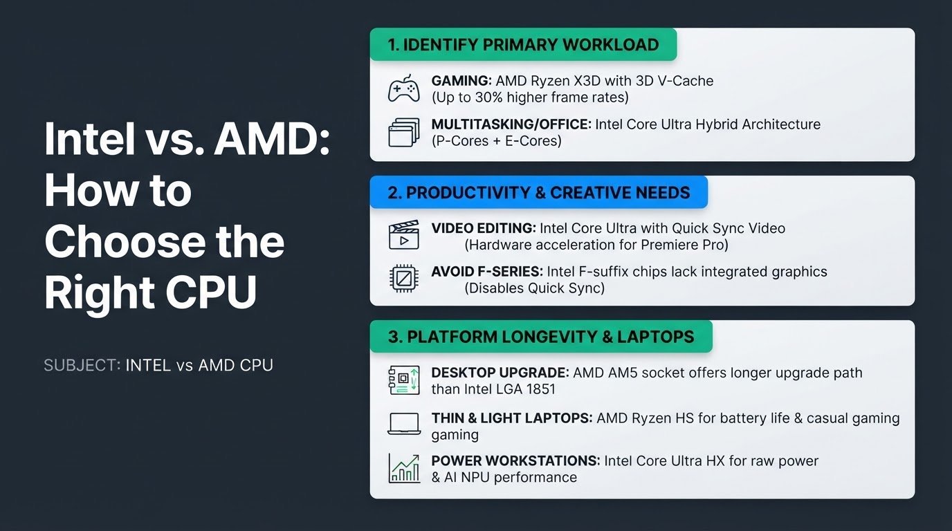 Intel vs. AMD: How to Choose the Right CPU