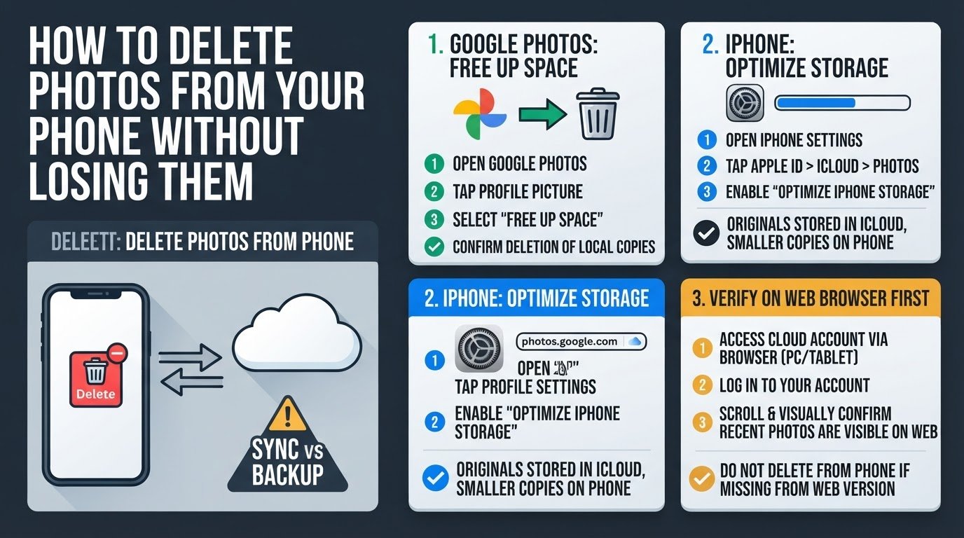 How to Delete Photos From Your Phone Without Losing Them