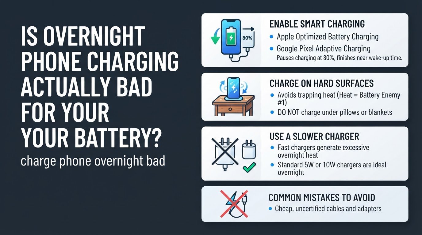 Is Overnight Phone Charging Actually Bad for Your Battery?