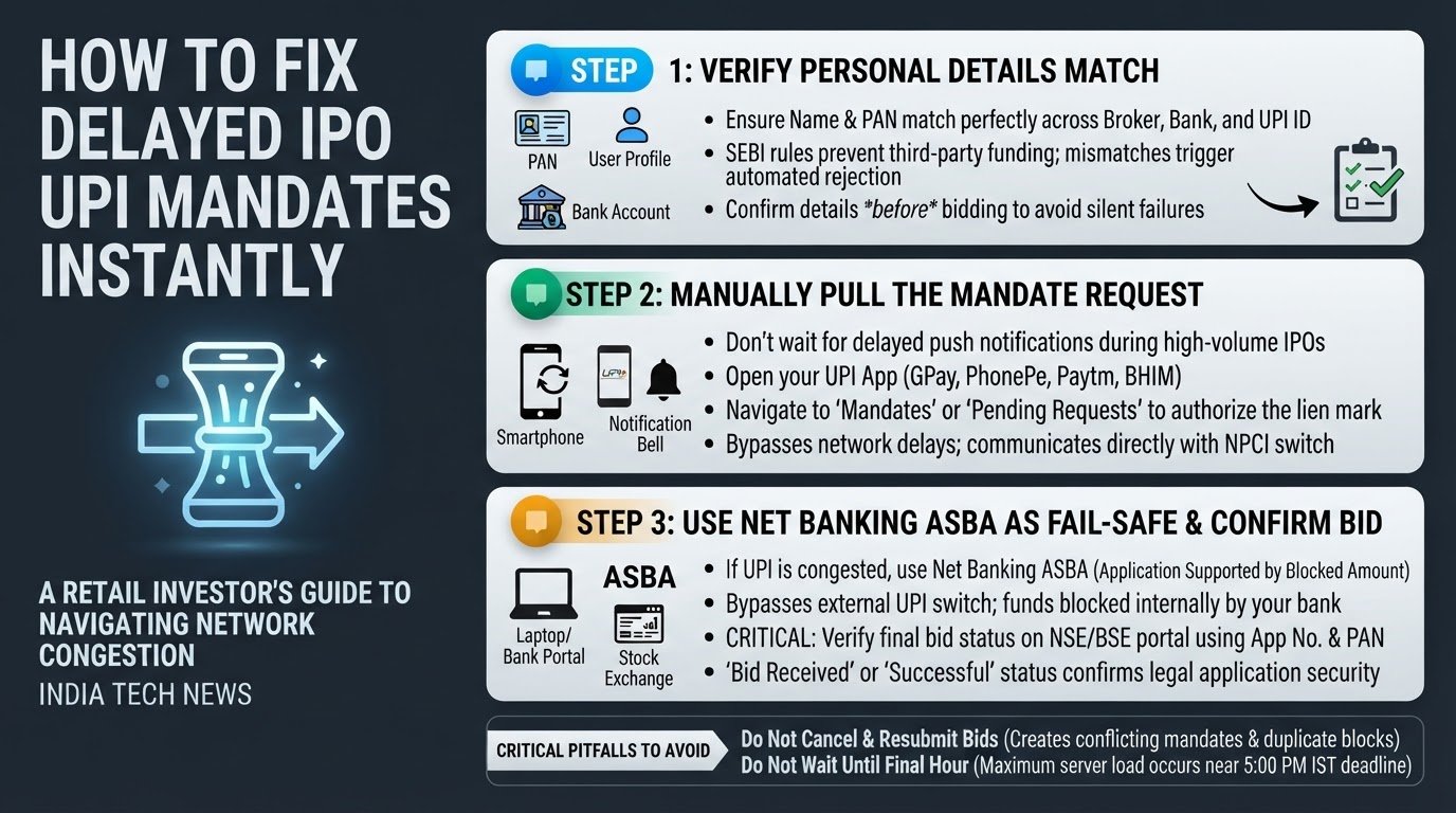 How to Fix Delayed IPO UPI Mandates Instantly
