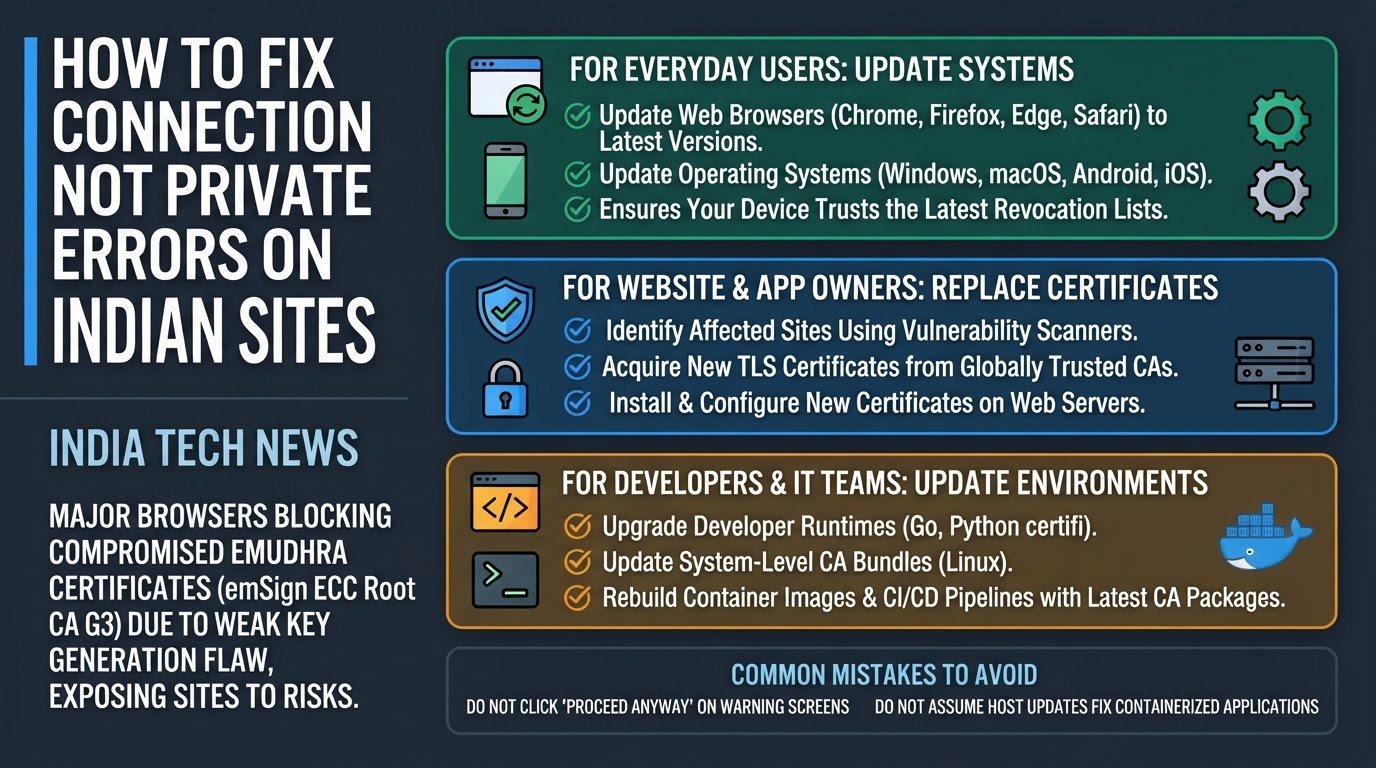 How to Fix Connection Not Private Errors on Indian Sites