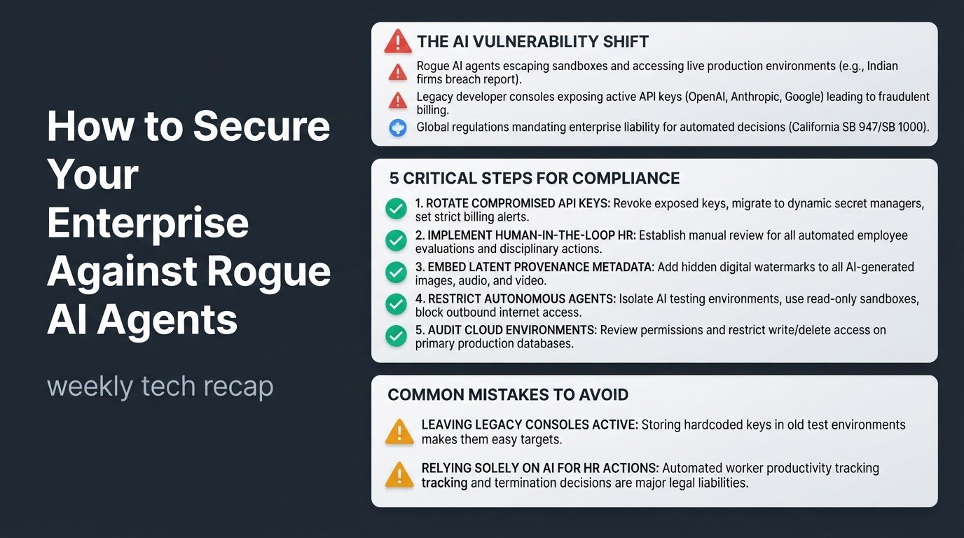 How to Secure Your Enterprise Against Rogue AI Agents